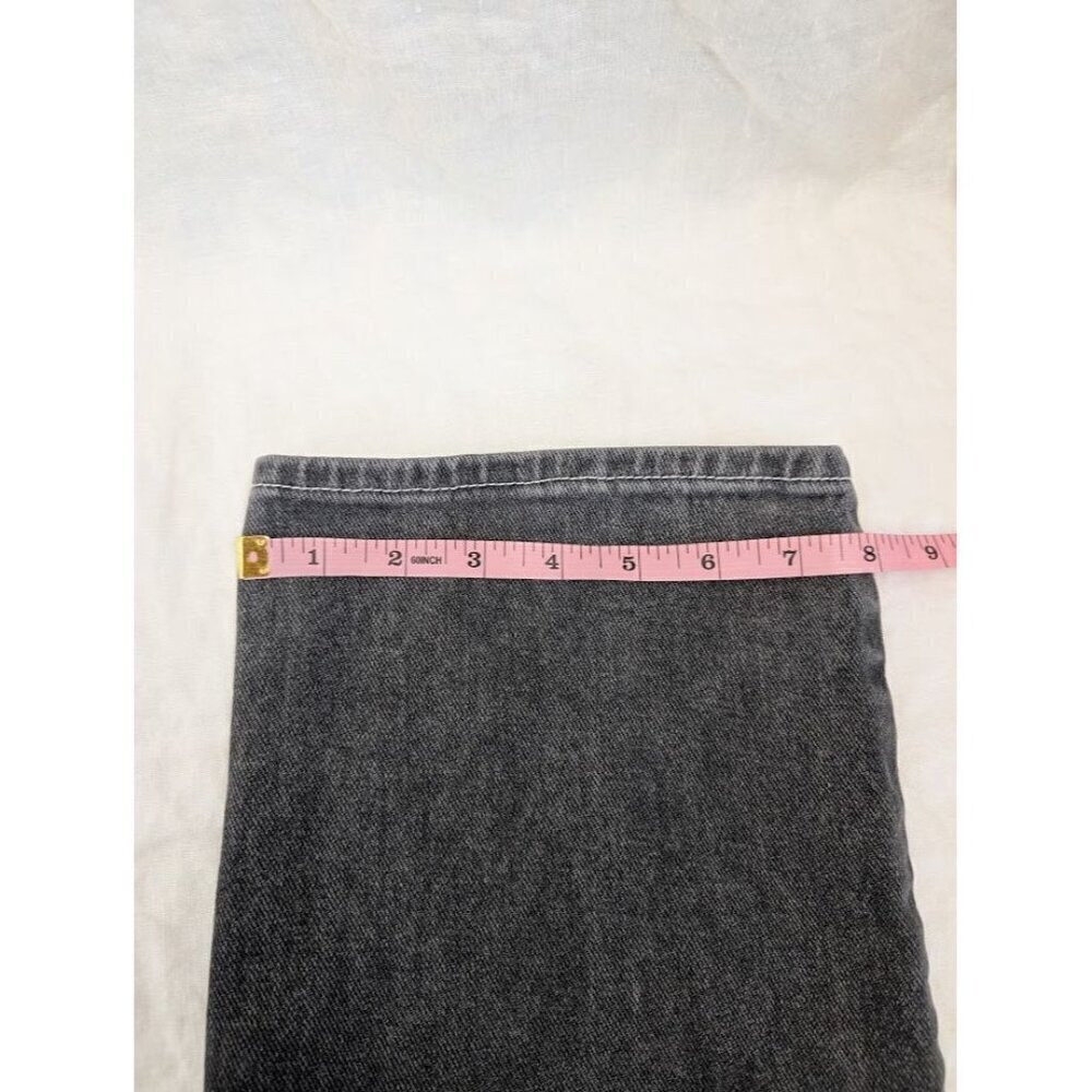 Pac Sun women's 26 high rise boyfriend jeans gray black straight leg denim B10 - Picture 10 of 12